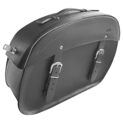 Paire De Sacoches Latérales CLASSIC Noir Klick Fix Cuir 60L