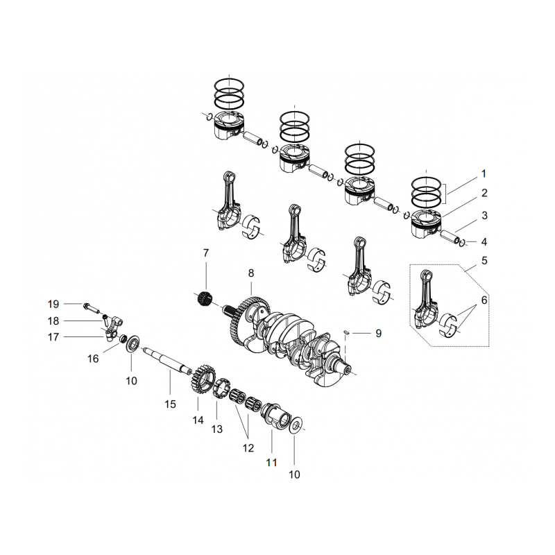 Vilebrequin / Pistons