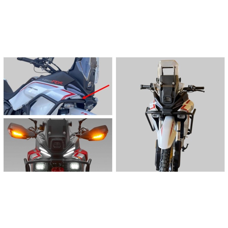 Support Deport de Clignotants Avant QJMOTOR SRT 450 RX