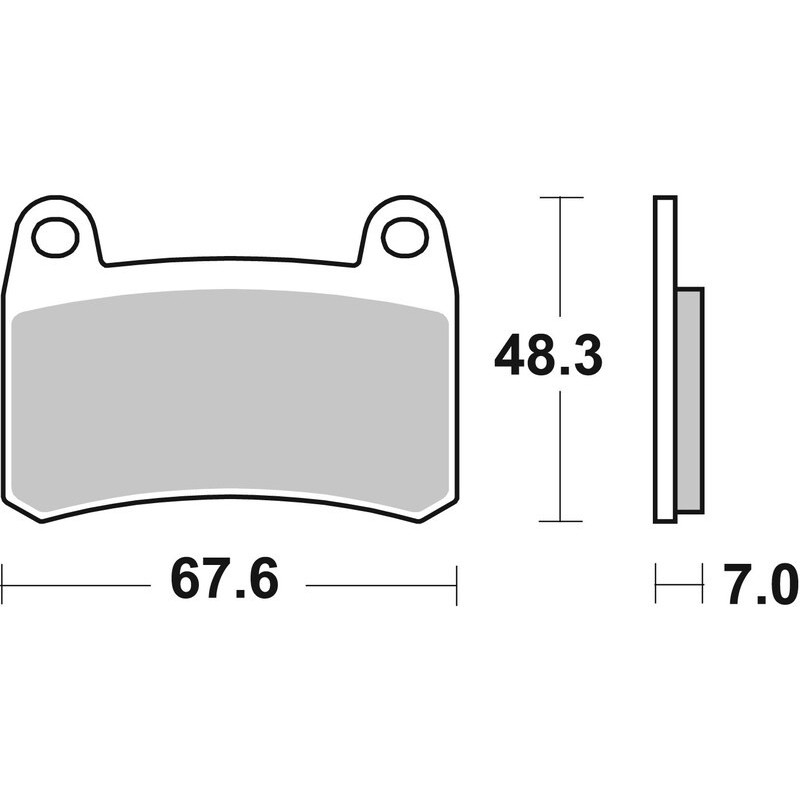 Plaquettes de Frein AV BREMBO QJMOTOR SRK 125 R/SRK 125 S