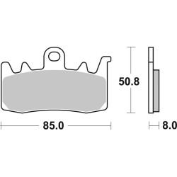 Plaquettes de Frein AV BREMBO QJMOTOR Route Métal Fritté