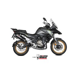 Silencieux Mivv Oval Noir Embout Carbone QJMOTOR SRT 700/X 2024-