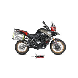 Silencieux Mivv Oval Noir Embout Carbone QJMOTOR SRT 800 S/X/XS 2024-