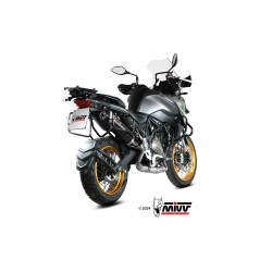 Silencieux Mivv Oval Noir Embout Carbone QJMOTOR SRT 800 S/X/XS 2024-