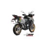 Silencieux Mivv Oval Noir Embout Carbone QJMOTOR SRT 800 S/X/XS 2024-