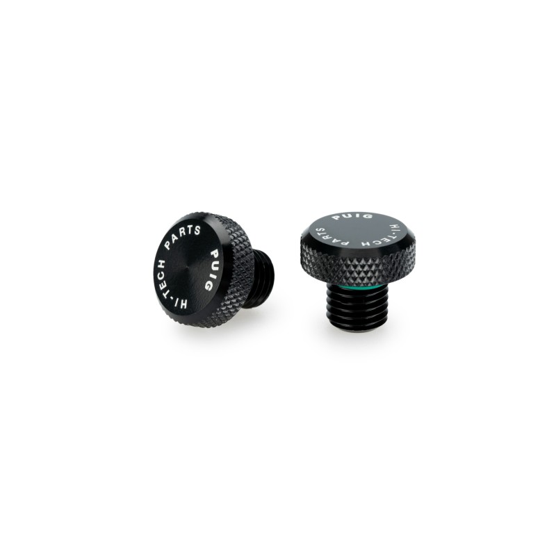 Jeu de Bouchon de Rétroviseur Puig M10x1.25 QJMOTOR Jeu de Bouchon de Rétroviseur Puig M10x1.25 QJMOTOR