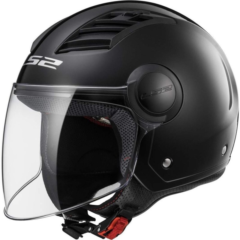 DESTOCKAGE !! Casque Jet LS2 OF562 Airflow Noir Mat (Taille L)
