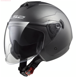 DESTOCKAGE !! Casque Jet LS2 OF573 Twister Titanium Mat (Taille S)
