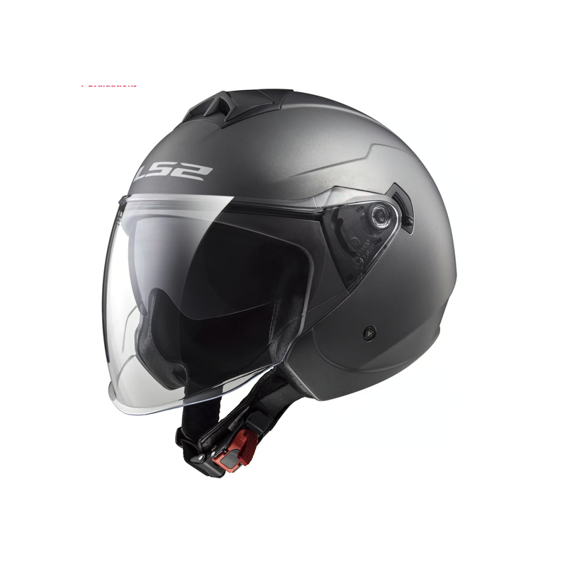 DESTOCKAGE !! Casque Jet LS2 OF573 Twister Titanium Mat (Taille S)