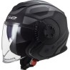 DESTOCKAGE !! Casque Jet LS2 OF570 Verso Marker Noir Mat (Taille L)