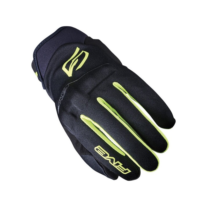 DESTOCKAGE !! Gants Ete Fives Globe Evo Noir/Jaune Fluo