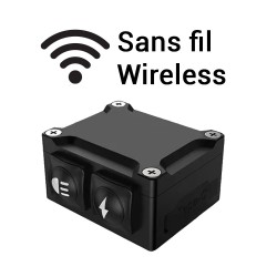 PAIRE DE FEU ADDITIONNEL MOTO - INTERRUPTEUR SANS FIL