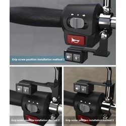 PAIRE DE FEU ADDITIONNEL MOTO - INTERRUPTEUR SANS FIL