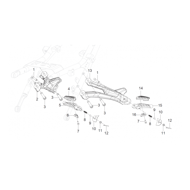 Repose Pied Arrière Repose Pied Arrière