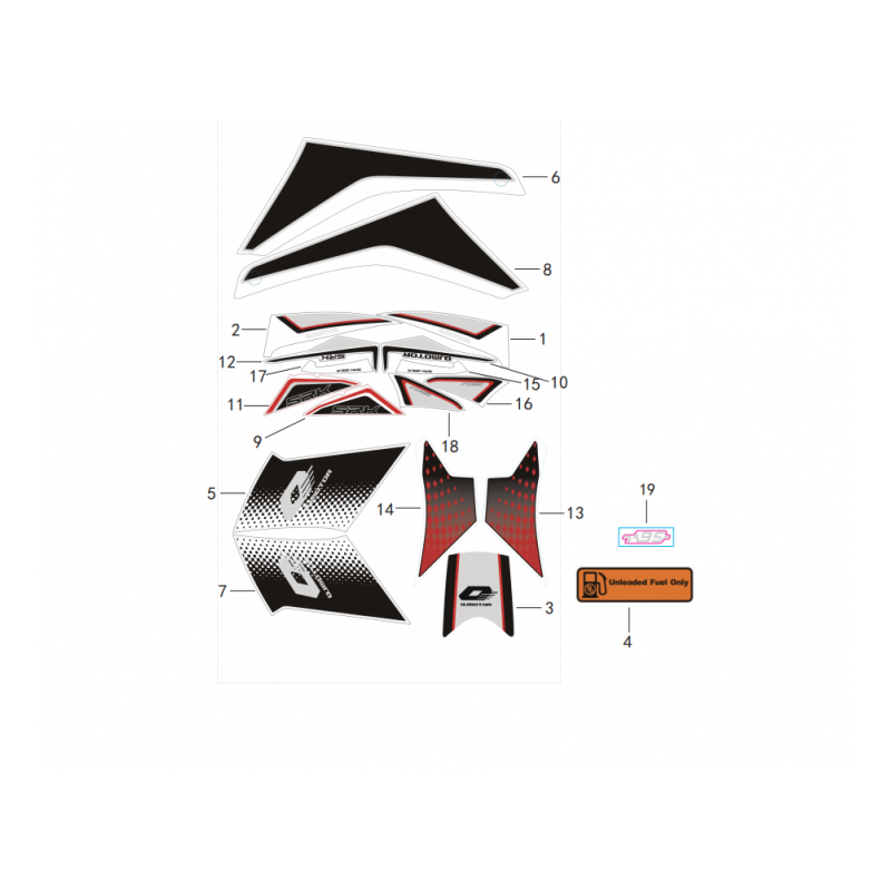 Sticker SRK Rouge Sticker SRK Rouge