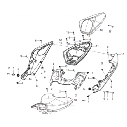 Selle / Coque Arrière