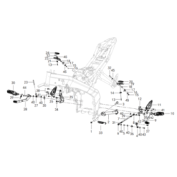 Repose Pied / Selecteur / Pédale de Frein / Béquille