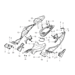 Selle / Coque Arrière