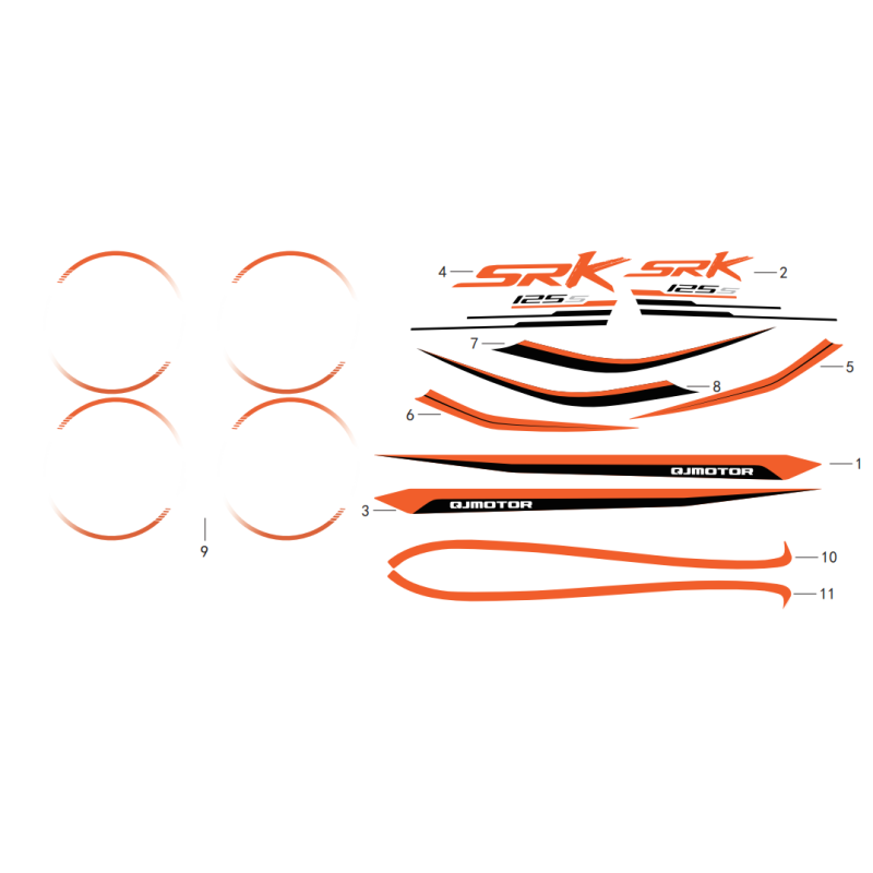 Sticker SRK Gris Sticker SRK Gris